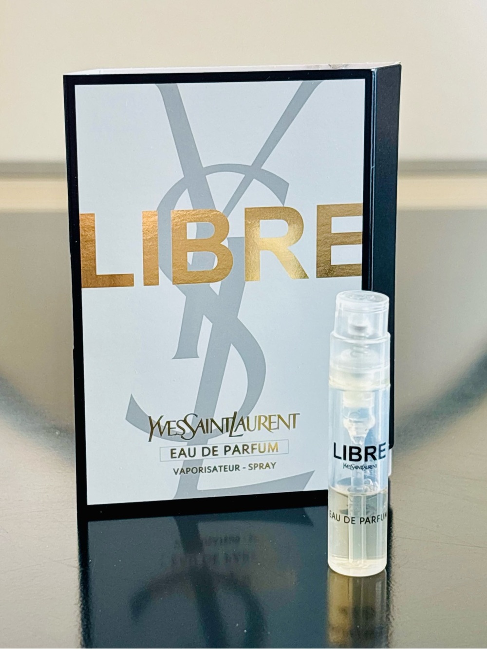 Sample vial of Libre EDP fragrance